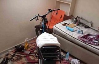 Isparta’da çaldığı motosikleti parçalarken...