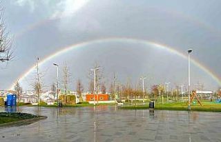 İstanbul’da gökkuşağı manzarası mest etti