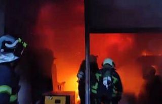 Kahramanmaraş’ta iş yeri yangını söndürüldü