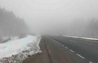 Karabük- Bartın kara yolu sisle kaplandı