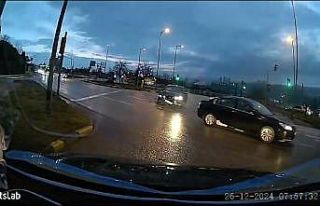 Karabük’te trafik kazaları kameraya yansıdı