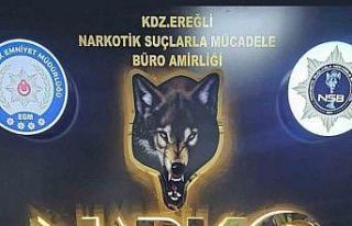 Karadeniz Ereğli’de operasyonda 1 kilogram uyuşturucu...
