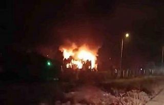 Kırıkkale’de bağ evi alev alev yandı