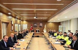 Kış dönemi trafik güvenliği toplantısı yapıldı