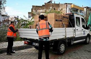 Kuşadası Belediyesi’nin kış desteği soba yardımı...