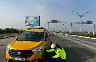 Kütahya’da kış lastiği denetimi