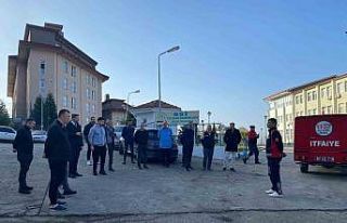 KYK yurdunda yangın tatbikatı