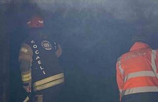 Mangal kömürü üretimi yapılan işletmede yangın...