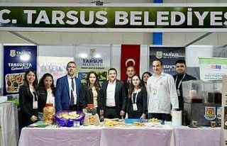 Mersin Tarım Fuarında Tarsus Belediyesi standına...