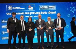 MTOSB’ye ‘En çok katkı veren OSB’ ödülü