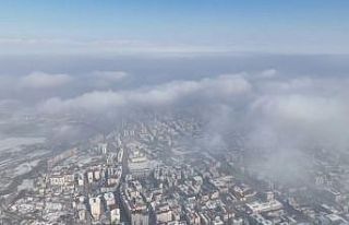 Muş Ovası sis altında