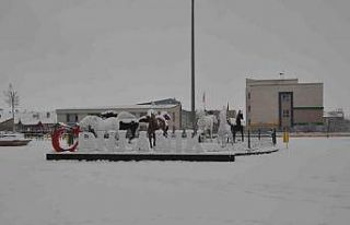 Muş’un Bulanık ilçesinde kar yağışı etkili...