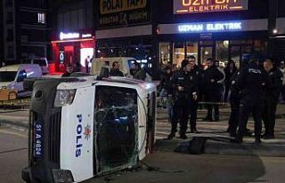Niğde’de polis otosu ile otomobil çarpıştı:...