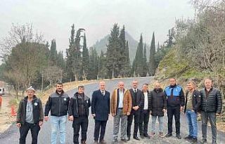 Osmaneli mezarlığında ki yol çalışmaları tamamlandı