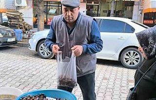 (ÖZEL) Kilosu 200 lirayı bulan kestane yine kış...