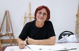 Ressamlık hayaline 62 yaşında ulaştı