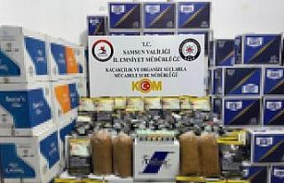 Samsun’da 1 milyon 290 bin adet kaçak makaron ele...