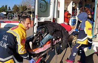 Samsun’da çarpışan motosikletin sürücüleri...