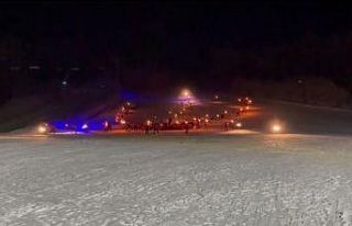 Sarıkamış Kayak Merkezi görkemli bir gösteriyle...