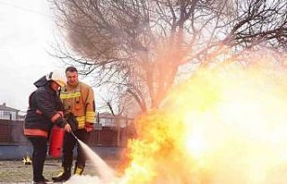 SGK personeline yangın eğitimi verdi