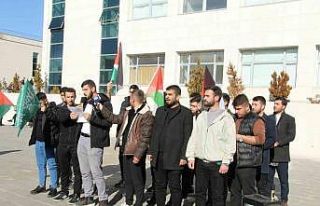 Şırnak’ta üniversite öğrencileri İsrail’i...