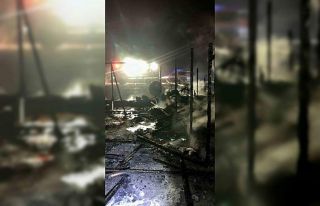 Tarsus’ta çadır yangını