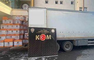 Tek kamyonda yapılan aramada 5 milyon 940 bin dal...