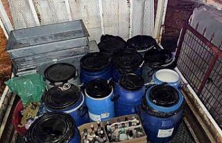 Tekirdağ’da 400 litre kaçak şarap ele geçirildi