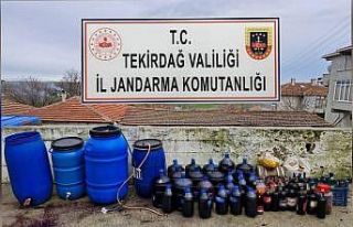 Tekirdağ’da yılbaşı öncesi kaçak alkol operasyonu:...