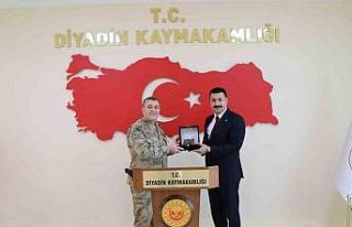 Tuğgeneral Kiper’den, Kaymakam Karali’ye ziyaret