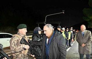 Vali Özkan yılbaşı tedbirlerini yerinde takip...