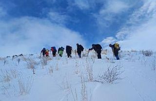 Van’da dağcılar 2 bin 800 rakımlı Hayal Dağı’na...