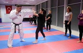 Yakın savunma kursuna kadınlardan yoğun ilgi