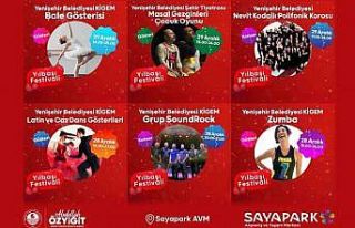 Yenişehir Belediyesinin yılbaşı etkinliklerinde...