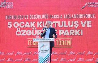 5 Ocak Kurtuluş ve Özgürlük Parkı’nın temeli...