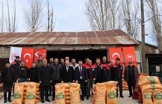 Afetzede çiftçilere gübre desteği