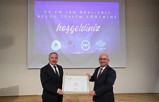 AİÇÜ’ye TSE tarafından “TS EN ISO 90012015...
