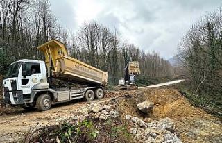 Akçakoca Subaşı Köyü’nde heyelan çalışması...