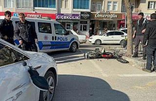 Aksaray’da otomobil ile motosiklet çarpıştı:...