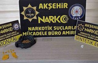 Akşehir’de uyuşturucu operasyonu: 9 gözaltı