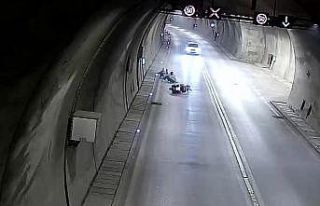 Amasya’da motosikletin tünelde devrildiği kaza...