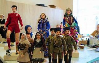 Anadolu kültürünü yansıtan kitre bebekler ilmek...