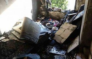 Antalya’da yanan ev kullanılamaz hale geldi