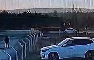 Aracına kamyon çarptığını görünce ne yapacağını...