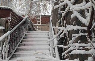 Ardahan’da kar yağışı etkili oldu