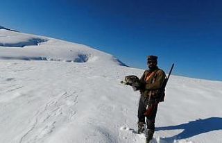 Avcılar elleriyle yakaladığı tavşanı farkındalık...