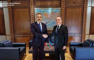 Bakan Fidan, Azerbaycanlı mevkidaşı Bayramov ile...