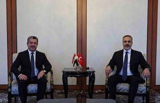 Bakan Fidan IKBY Başbakanı Barzani’yi kabul etti