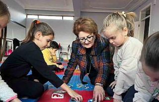 Başkan Çelik çocuklarla eğlenceli vakit geçirdi