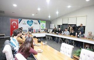 Başkan Çiftçi, üniversite öğrencileri ile bir...